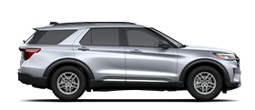 2025 Ford Explorer® Active model in Iconic Silver Metallic