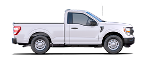 2023 Ford F-150® XL passenger side profile in Oxford White